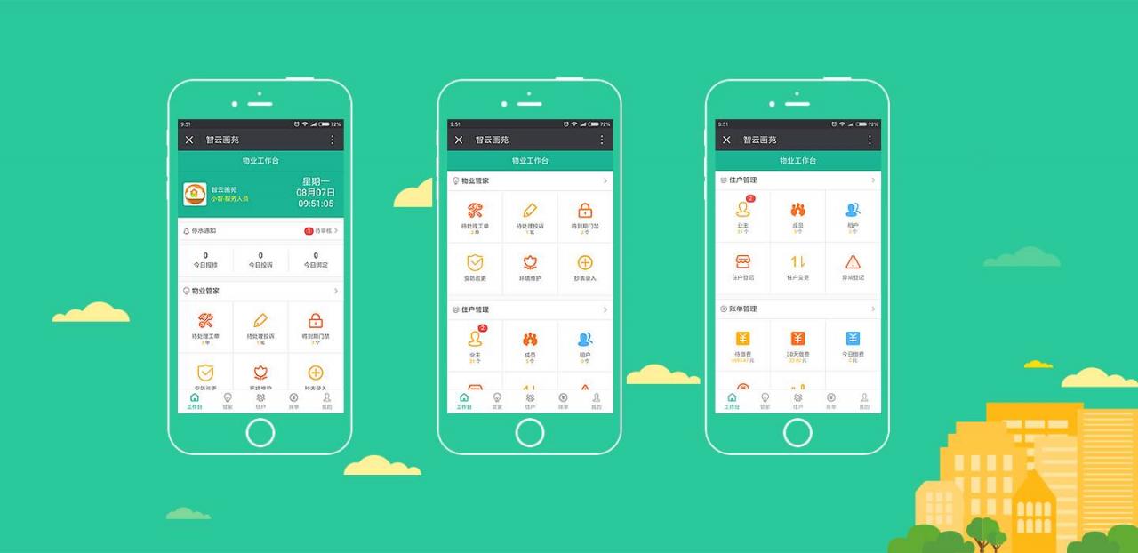智云物业4.20+前端，物业小程序源码+前端+公众号-凡客源码