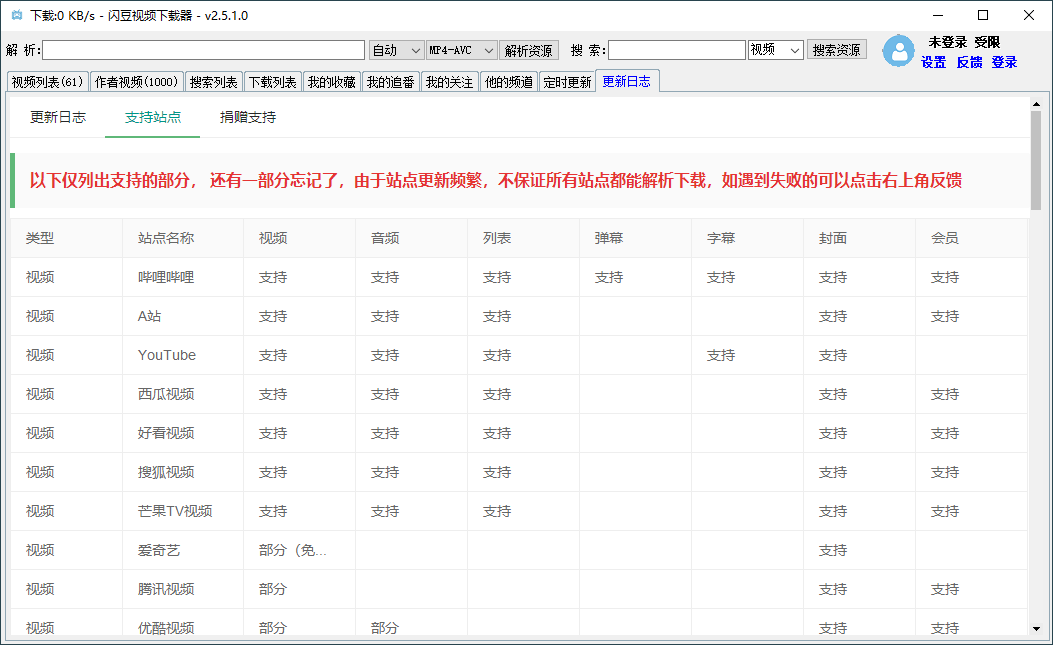 闪豆多平台视频下载器v2.7.1-凡客源码